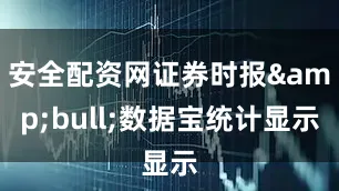 安全配资网证券时报&bull;数据宝统计显示